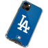 MLB Los Angeles Dodgers - Solid Distressed iPhone 14 Clear Case